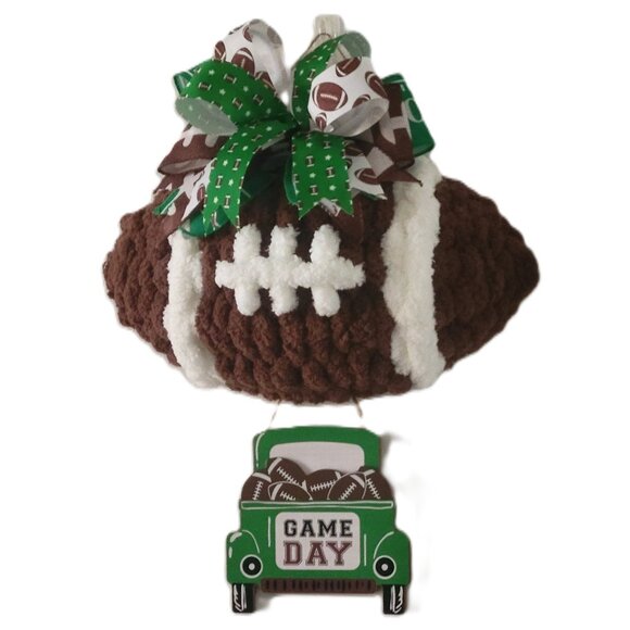 Handmade Game Day Football Theme Wall Front Door Decor - Picture 1 of 3